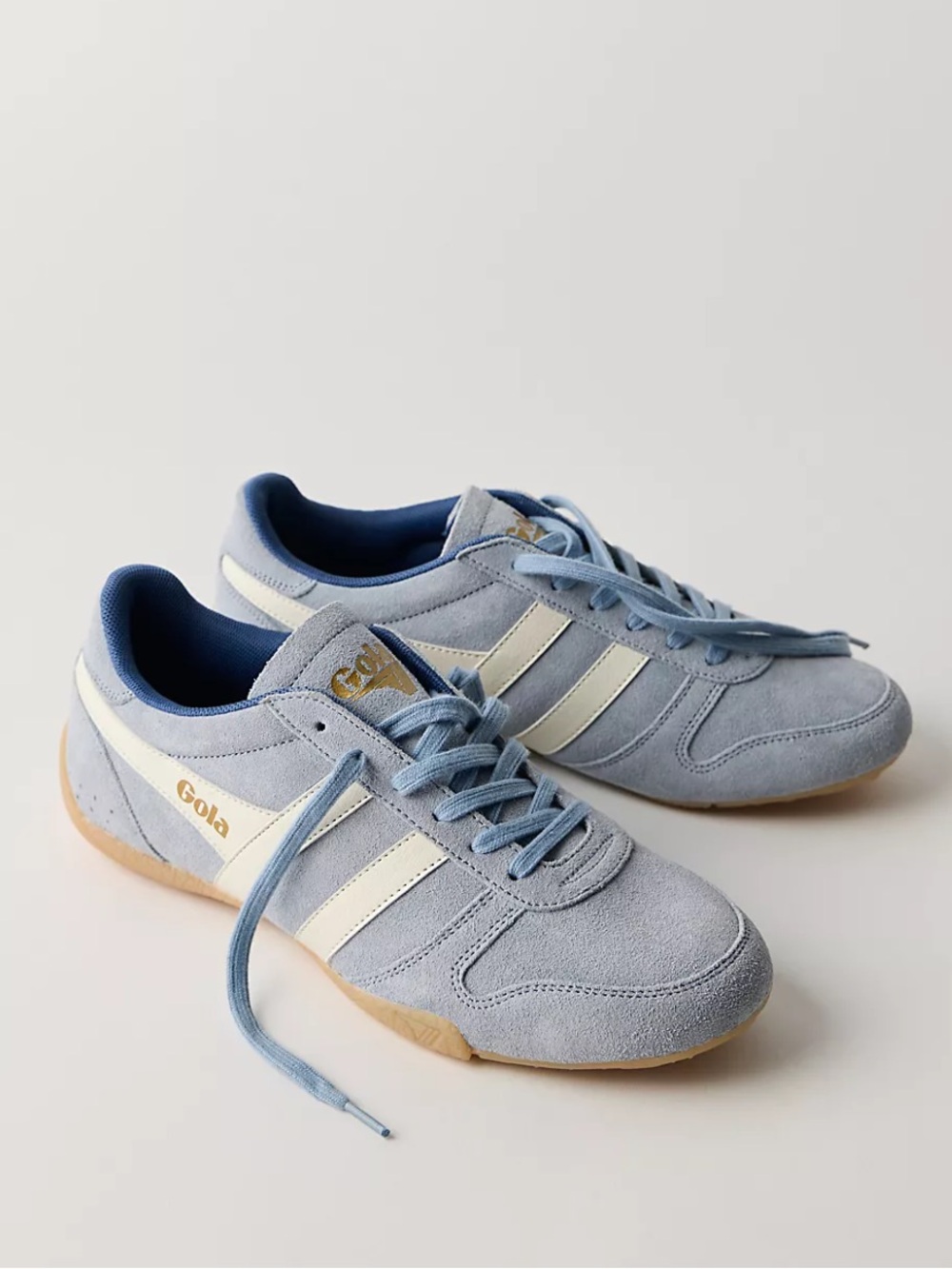 Gola Suede Chase Sneakers in Blue Air / Off White / Moonlight / Gum NWOB